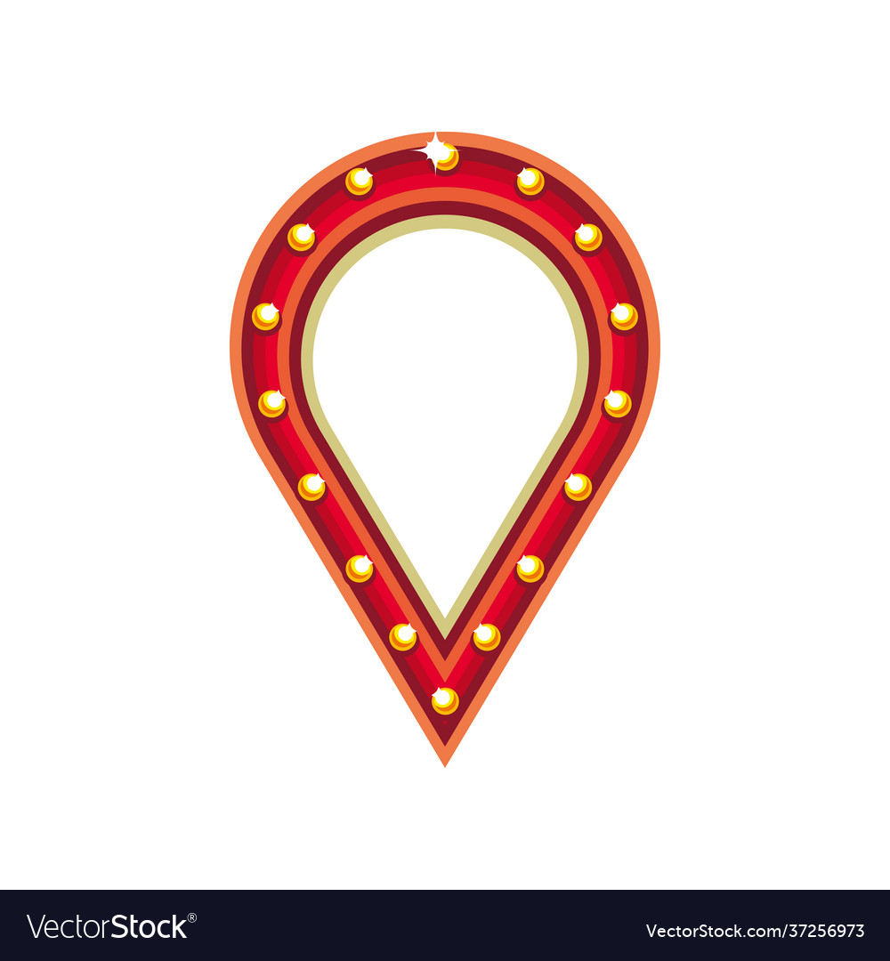 Location pointer glowing