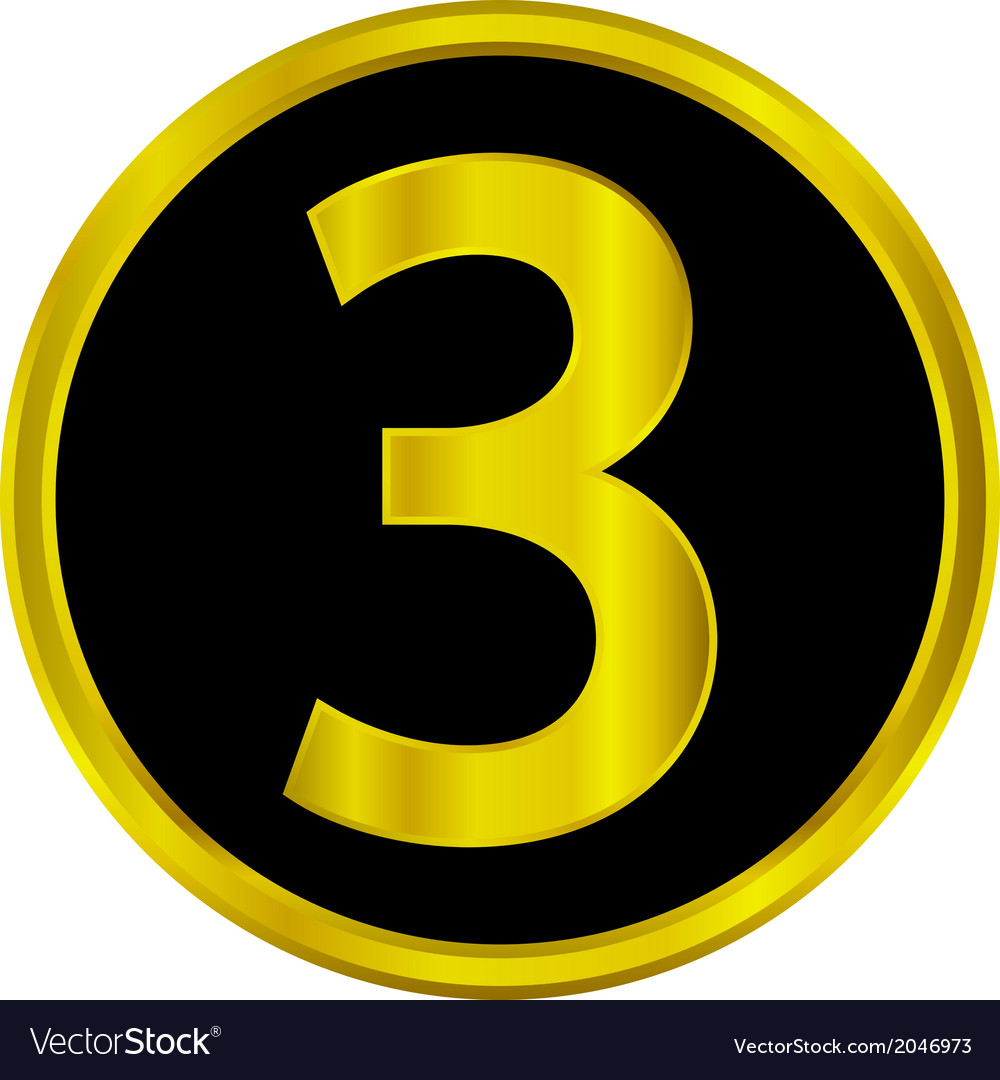 Number three button