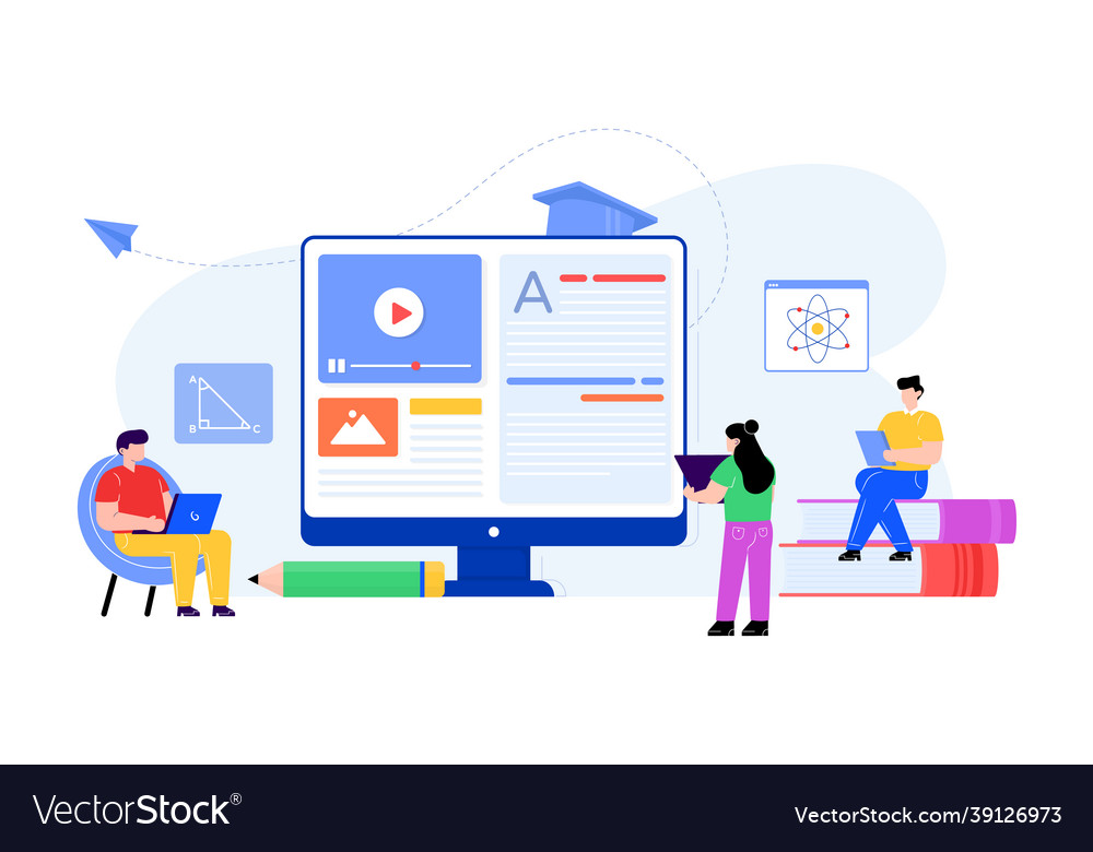 Online course Royalty Free Vector Image - VectorStock