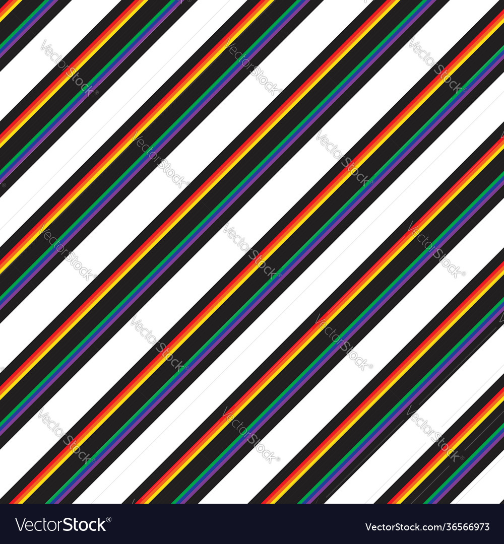 Rainbow stripe seamless pattern background vector image Rainbow stripe seamless pattern background