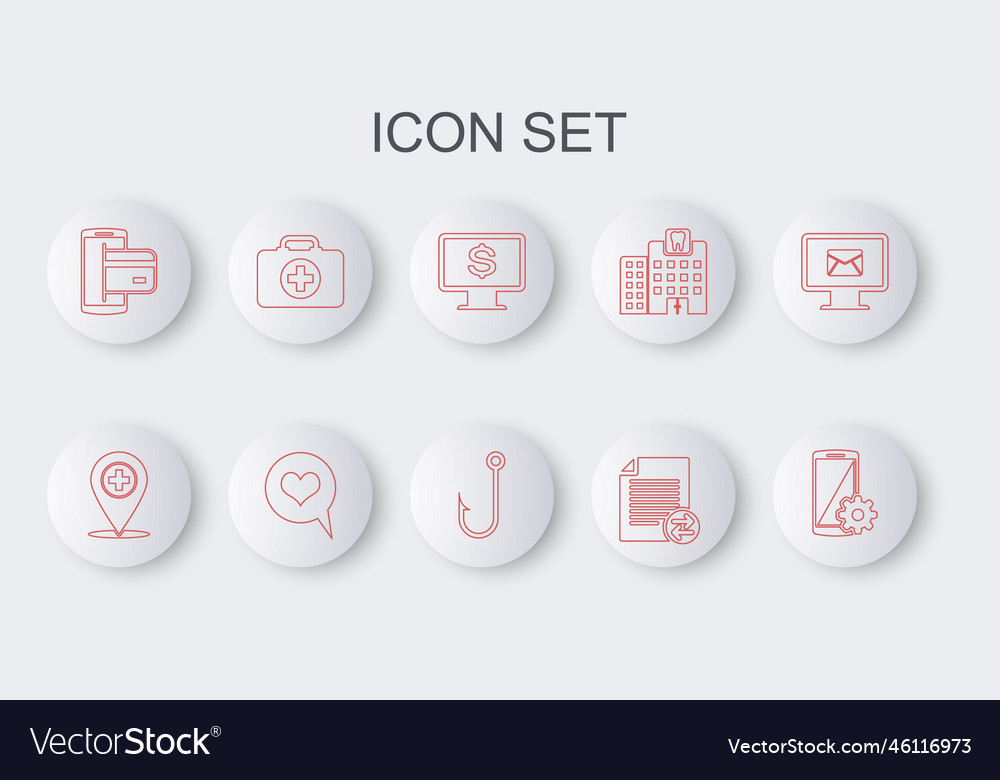 Set line setting on smartphone medical location