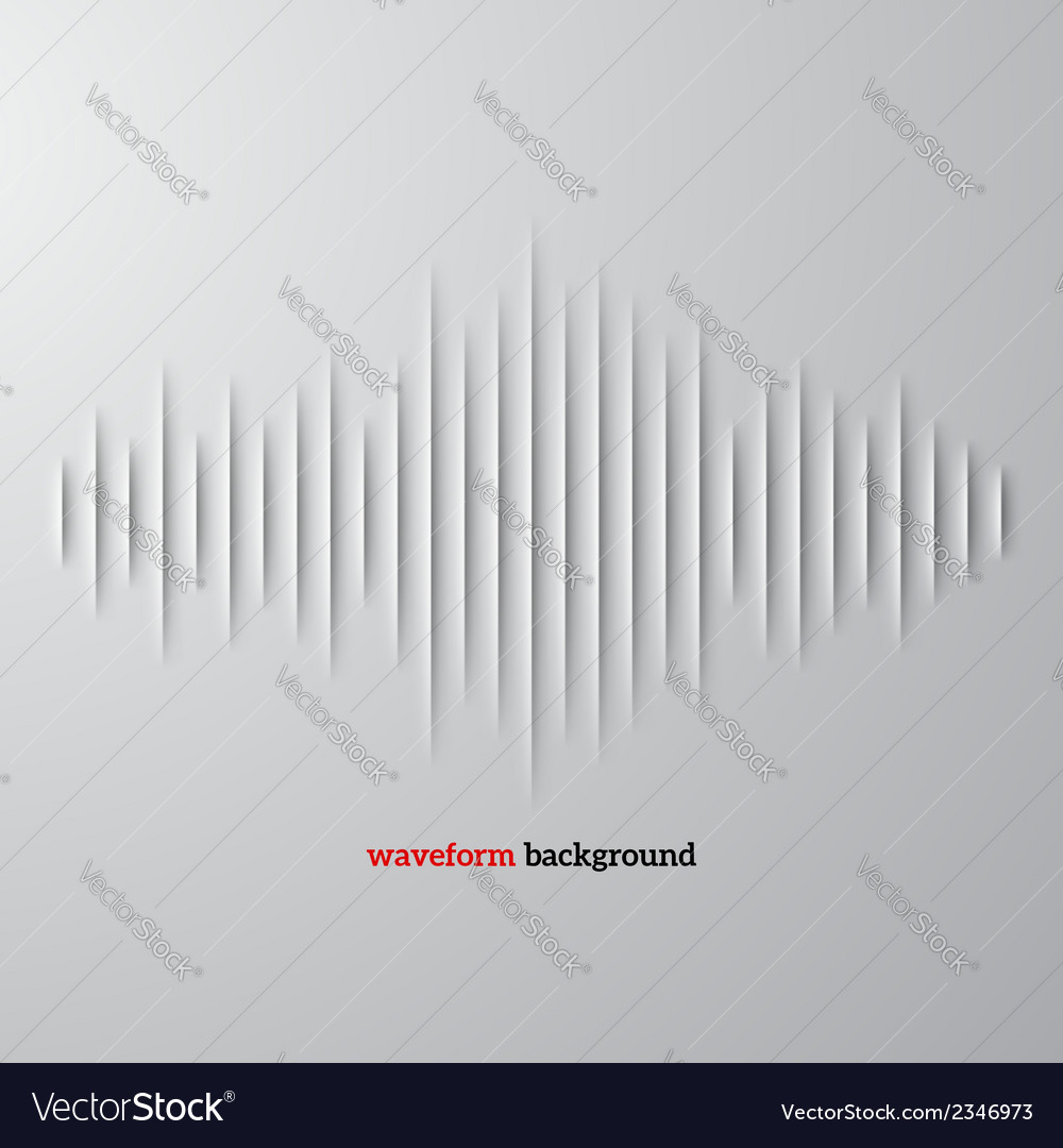 Sound Wave Paper Cut Silhouette