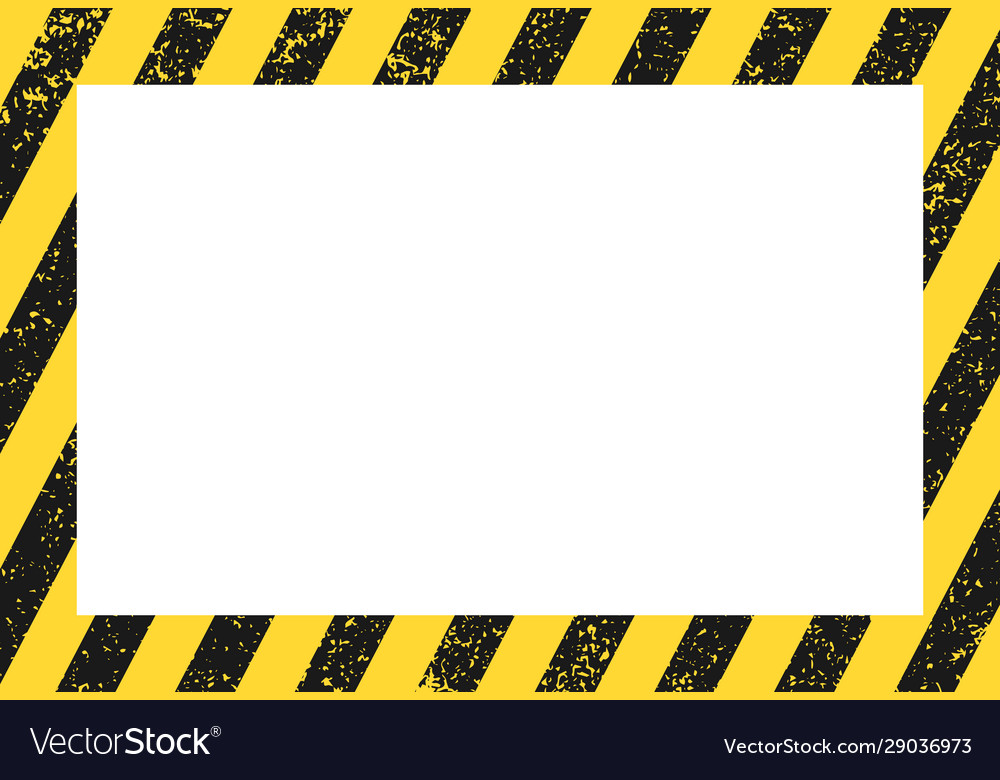 Warning Diagonal Frame