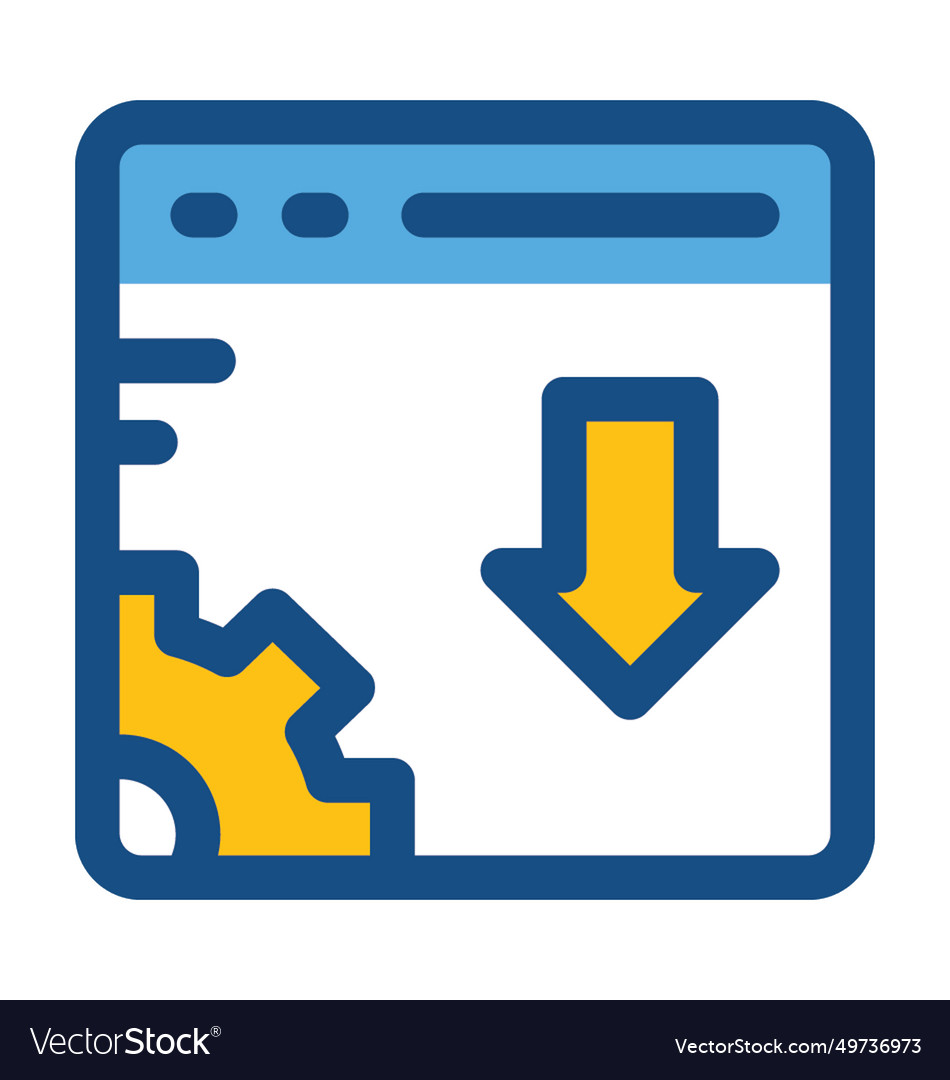 Web setting colored icon