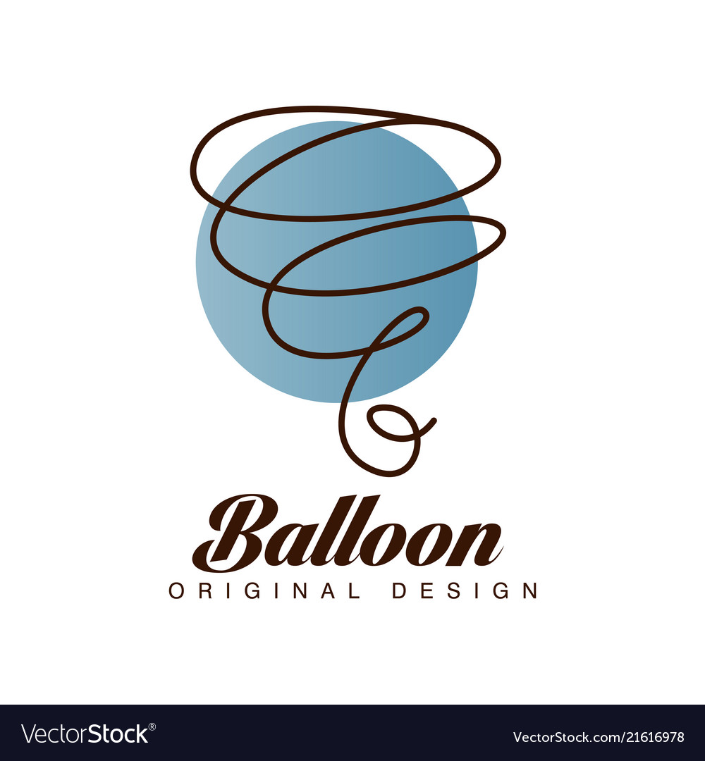 Balloon original design logo template