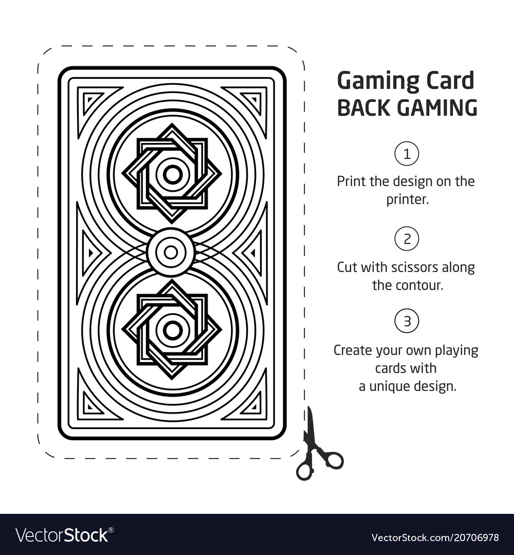 Card back abstract pattern background underside