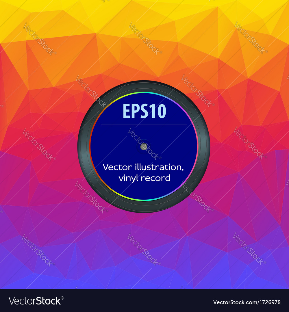 Envelope vinyl record editable Royalty Free Vector Image