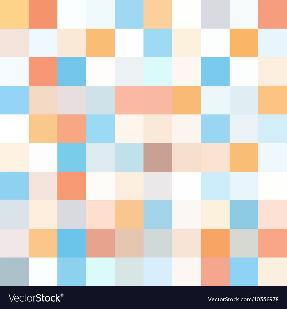Geometric background with squares random colors