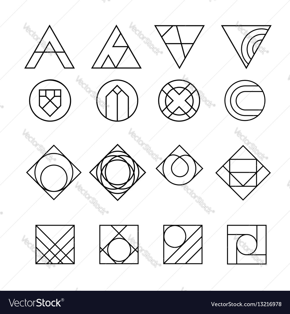 Modern Geometric Shape Collection