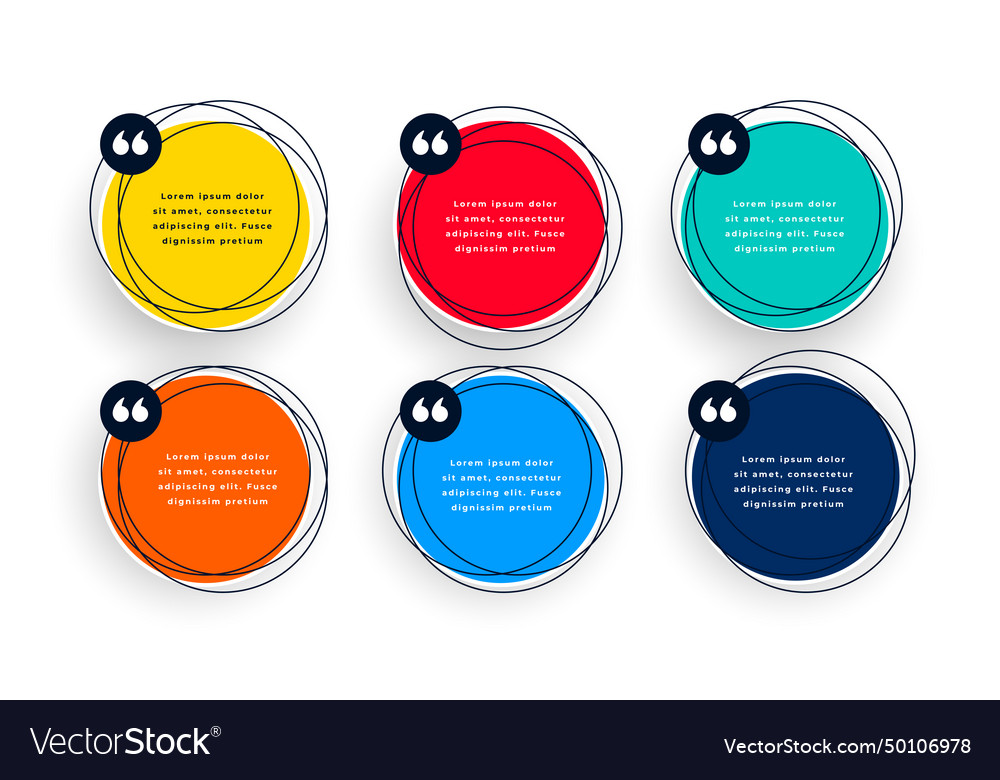 Set of inverted comma box icon template for web Vector Image Set of inverted comma box icon template for web