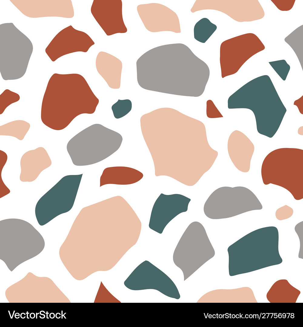 Terrazzo seamless pattern Royalty Free Vector Image