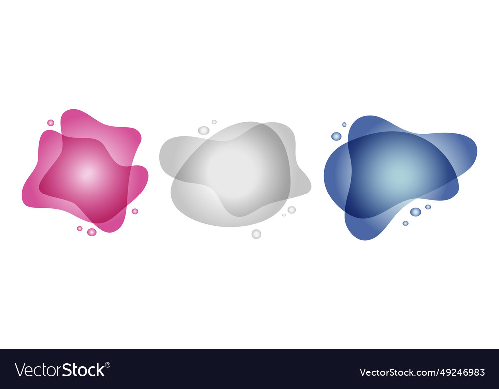 Abstract dynamic gradient graphic elements