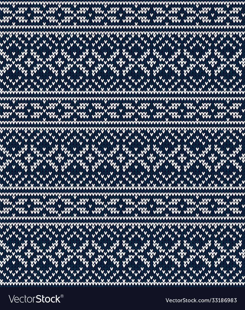 Weihnachtsstrickmuster - Skandinavisches Dekor