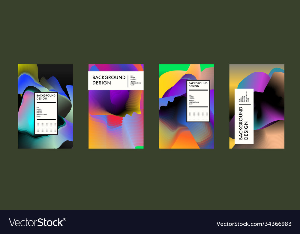 Colorful abstract fluid gradient pattern