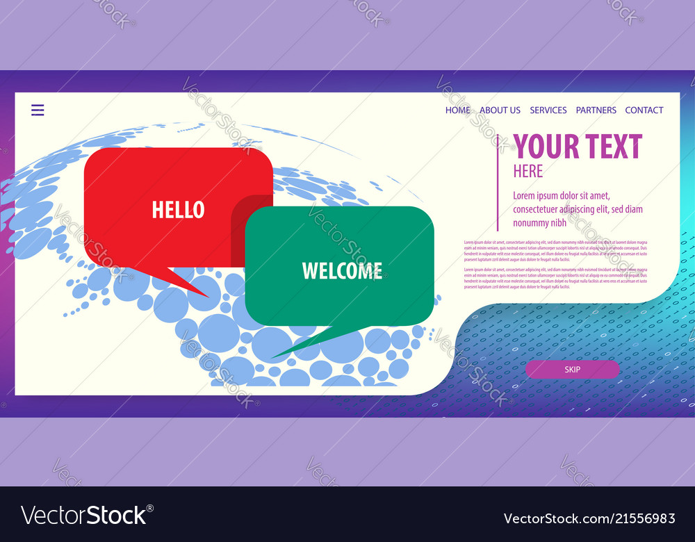 Data connection isometric technology vector image Data connection isometric technology