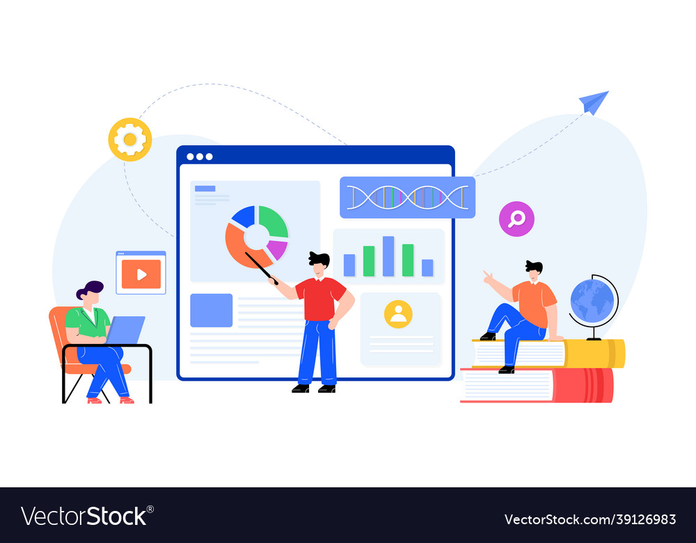 Distance learning Royalty Free Vector Image - VectorStock