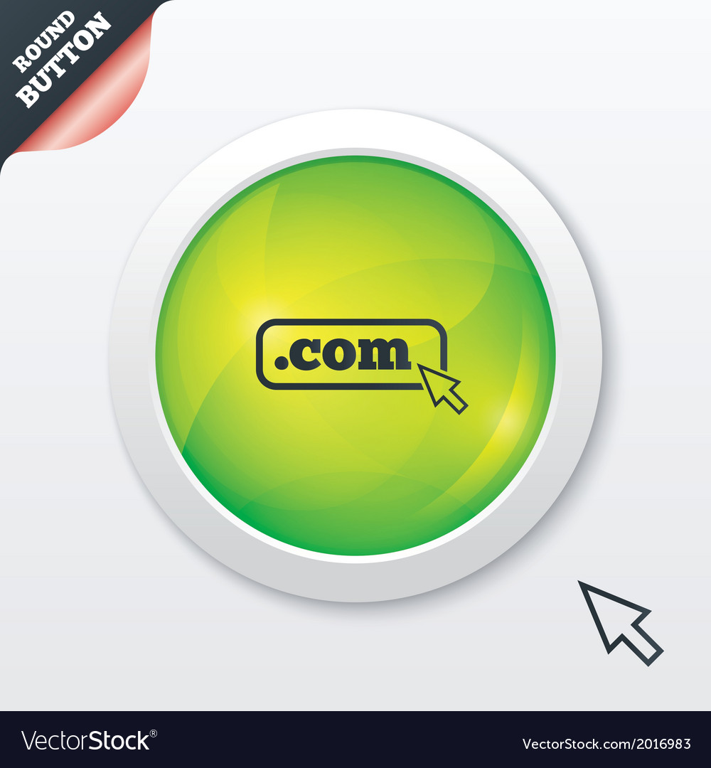 Domain com sign icon top-level internet