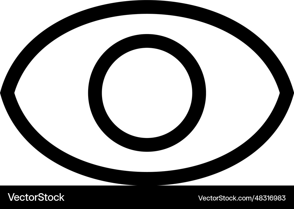 Eye icon Royalty Free Vector Image - VectorStock