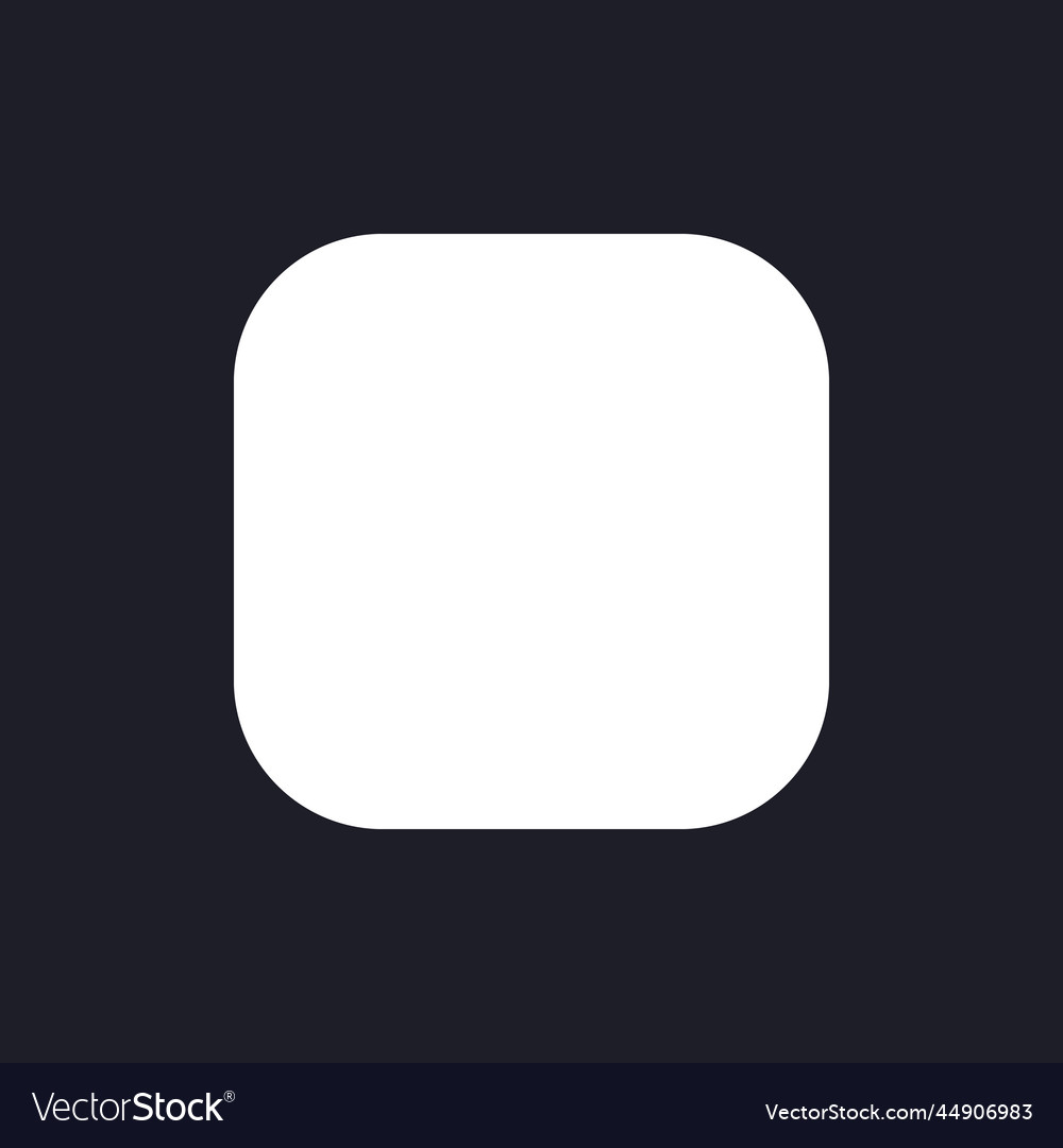 Full screen mode dark mode glyph ui icon Vector Image
