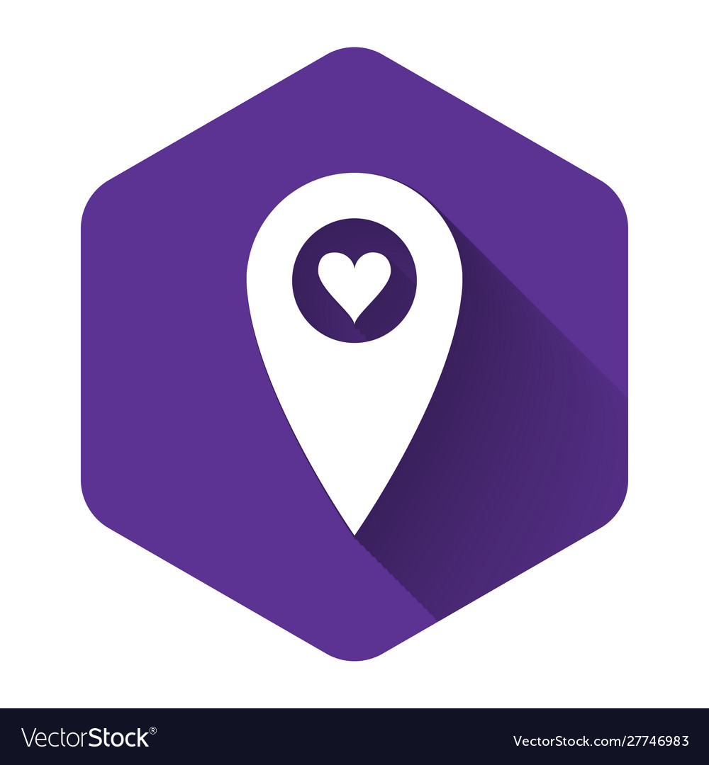 Heart Pointer Location Icon