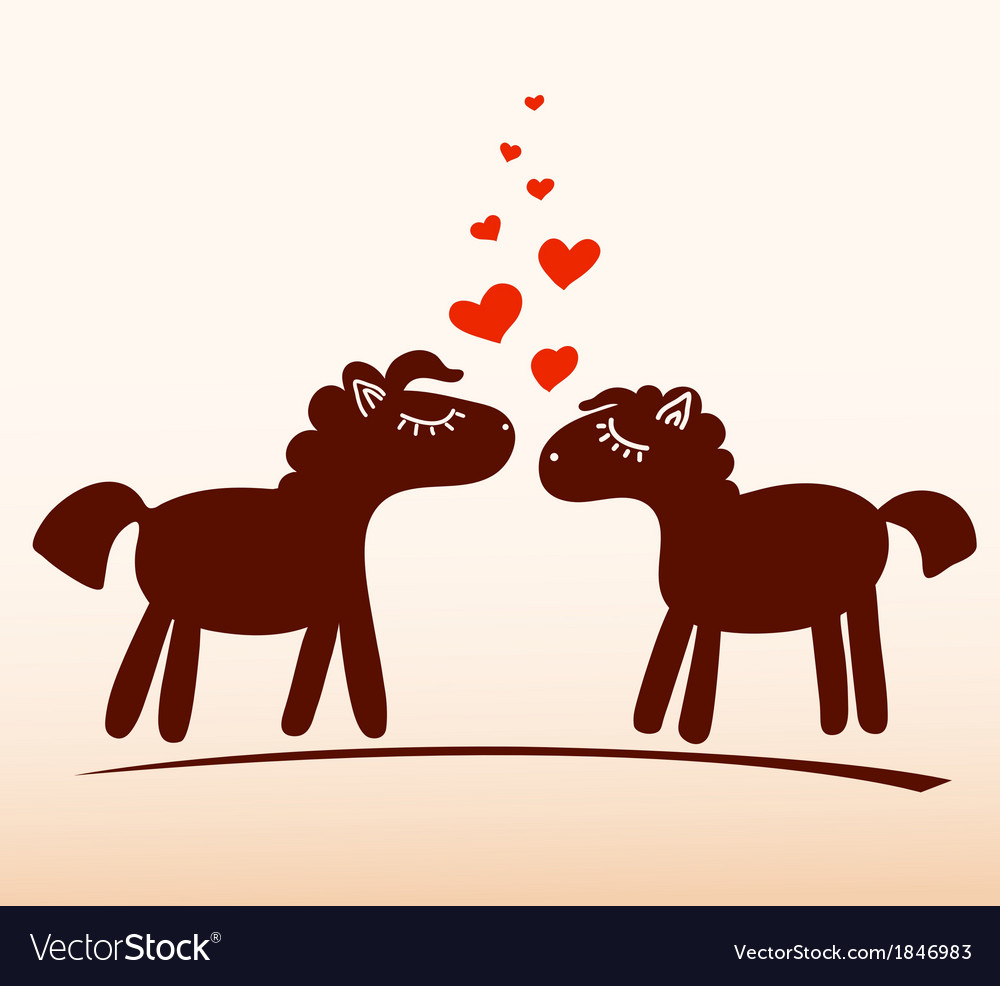 Horses in love