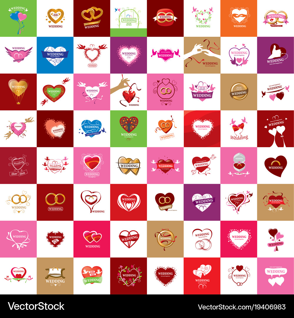 Logo wedding Royalty Free Vector Image - VectorStock