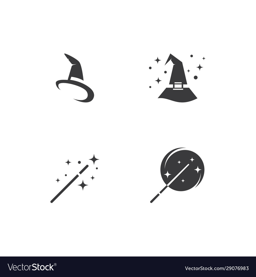 Wizard character element logo