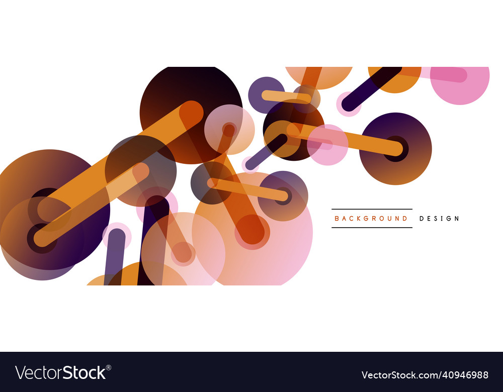 Abstract background round dots connected by lines