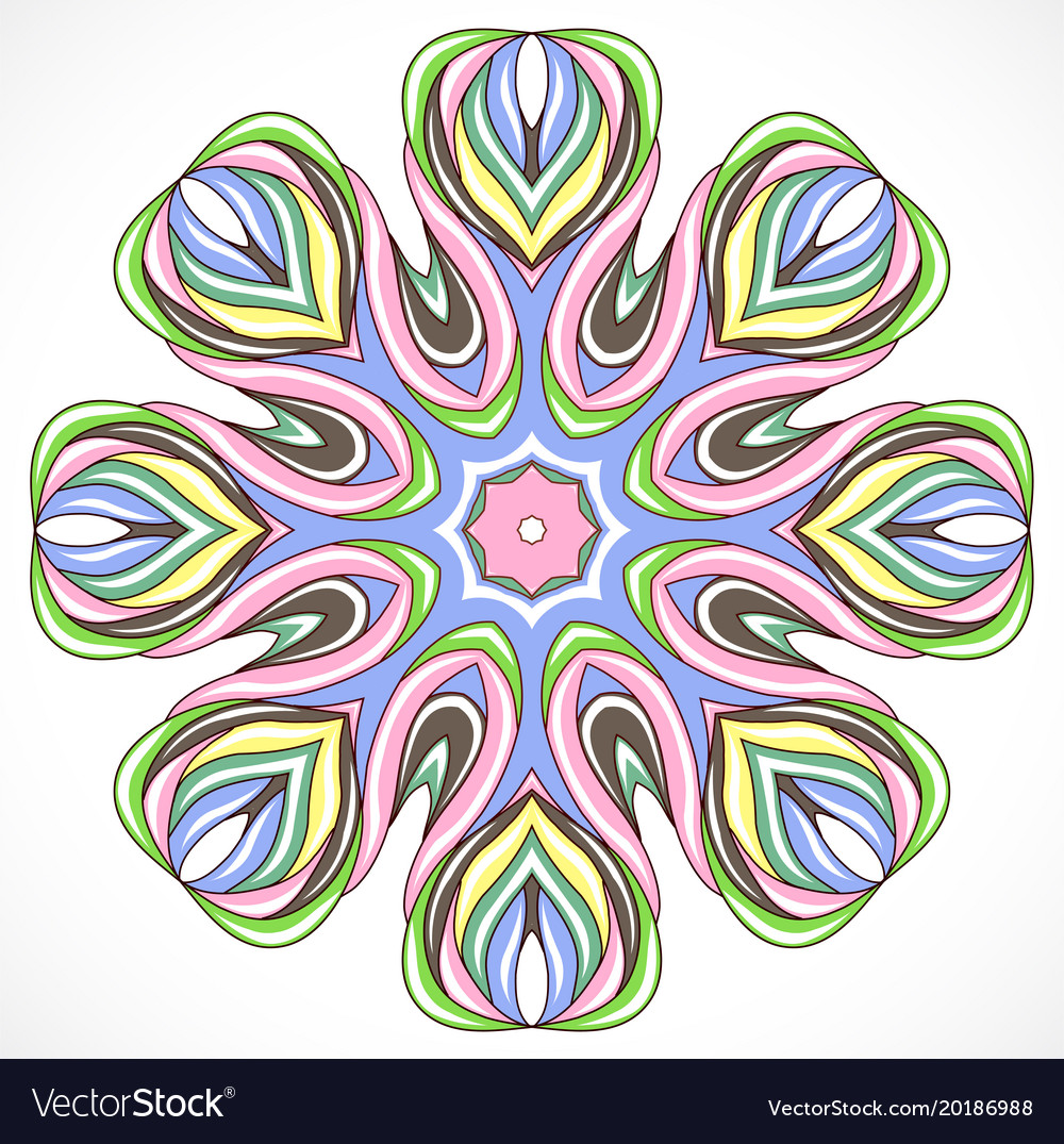 Abstract colorful element of ornament
