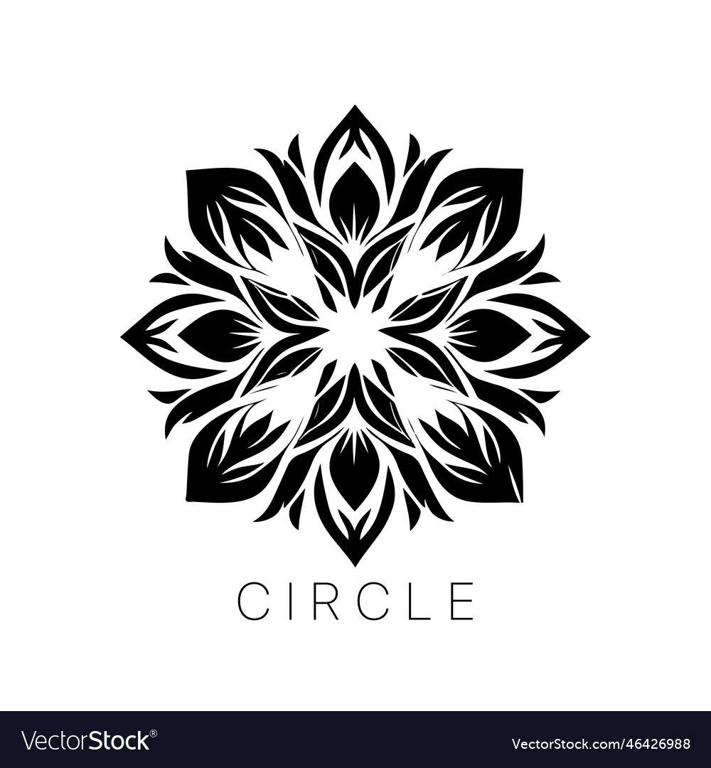 Abstract geometric circle pattern round