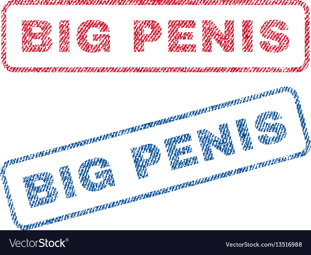 Big penis textile stamps