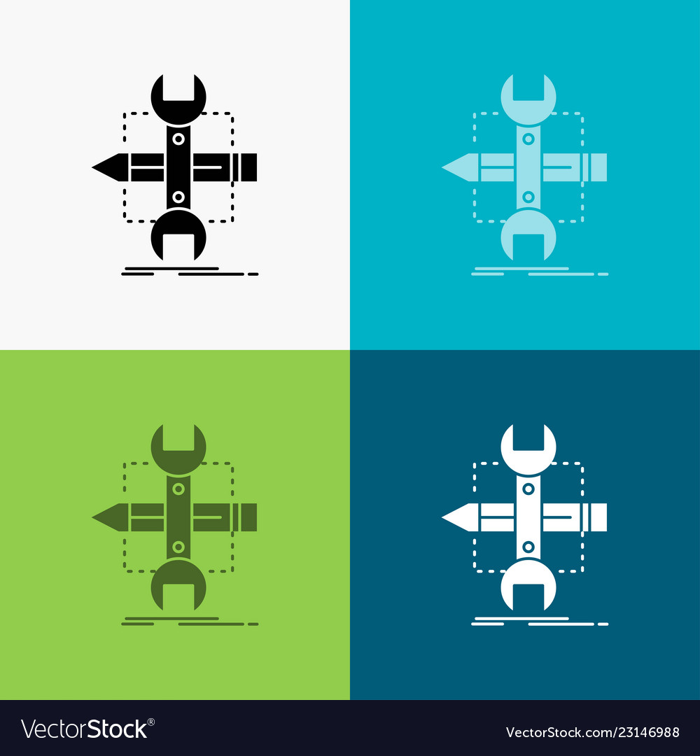 Build design develop sketch tools icon over vector image Build design develop sketch tools icon over