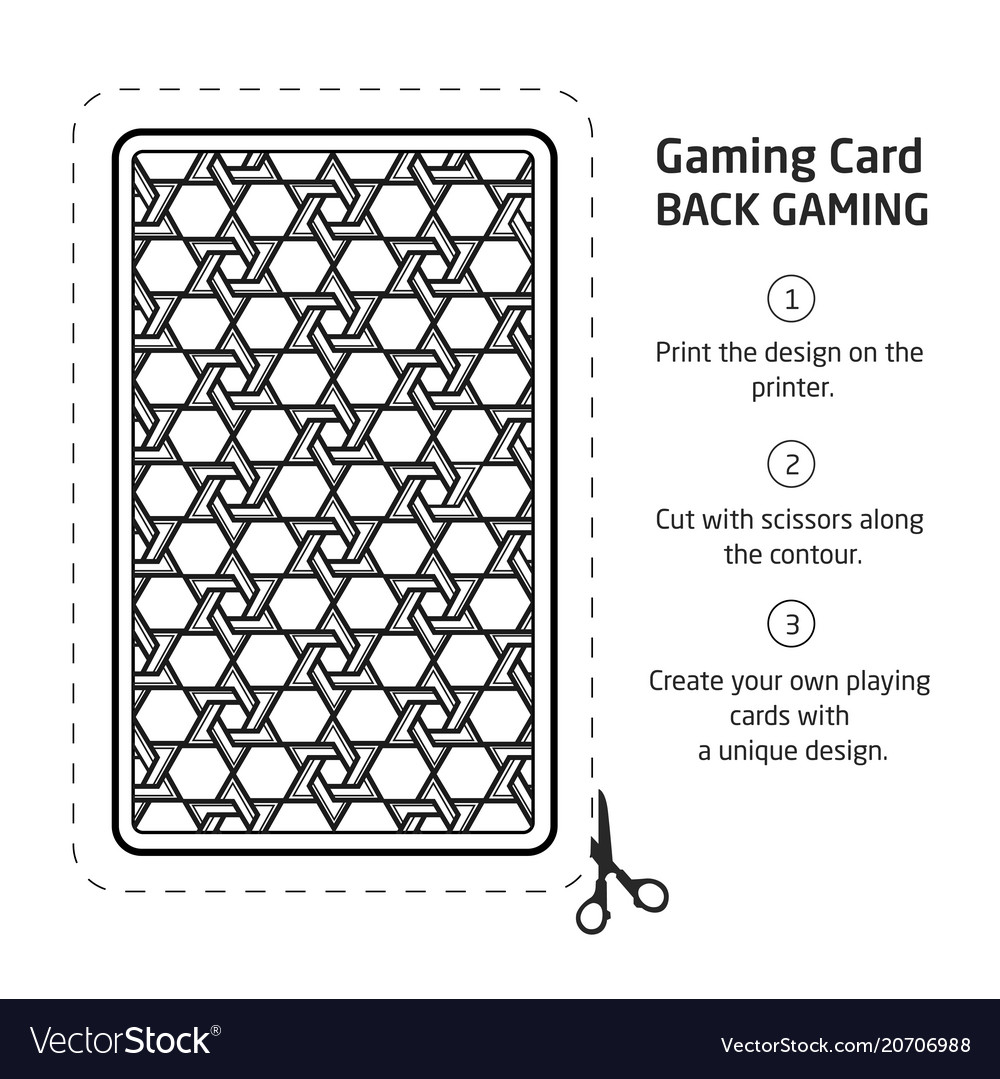 Card back abstract pattern background underside