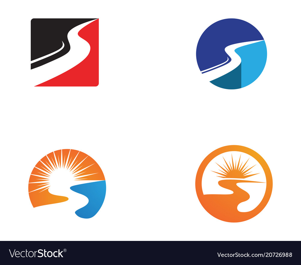 Faster way logo template icon design