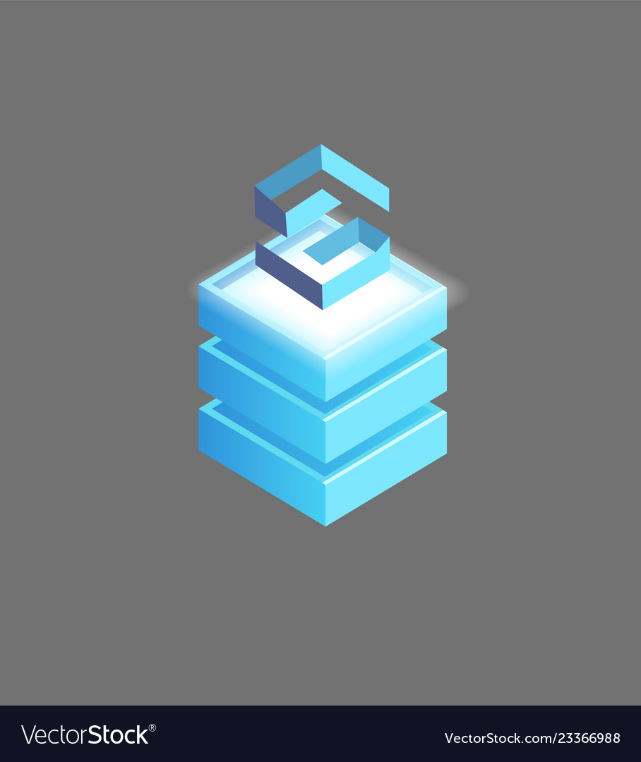 Lisk open-source public blockchain platform icon vector image Lisk open-source public blockchain platform icon