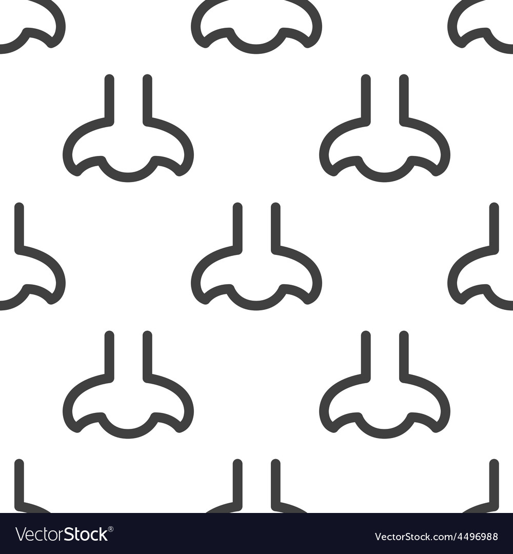 Nose Seamless Pattern - Minimalist