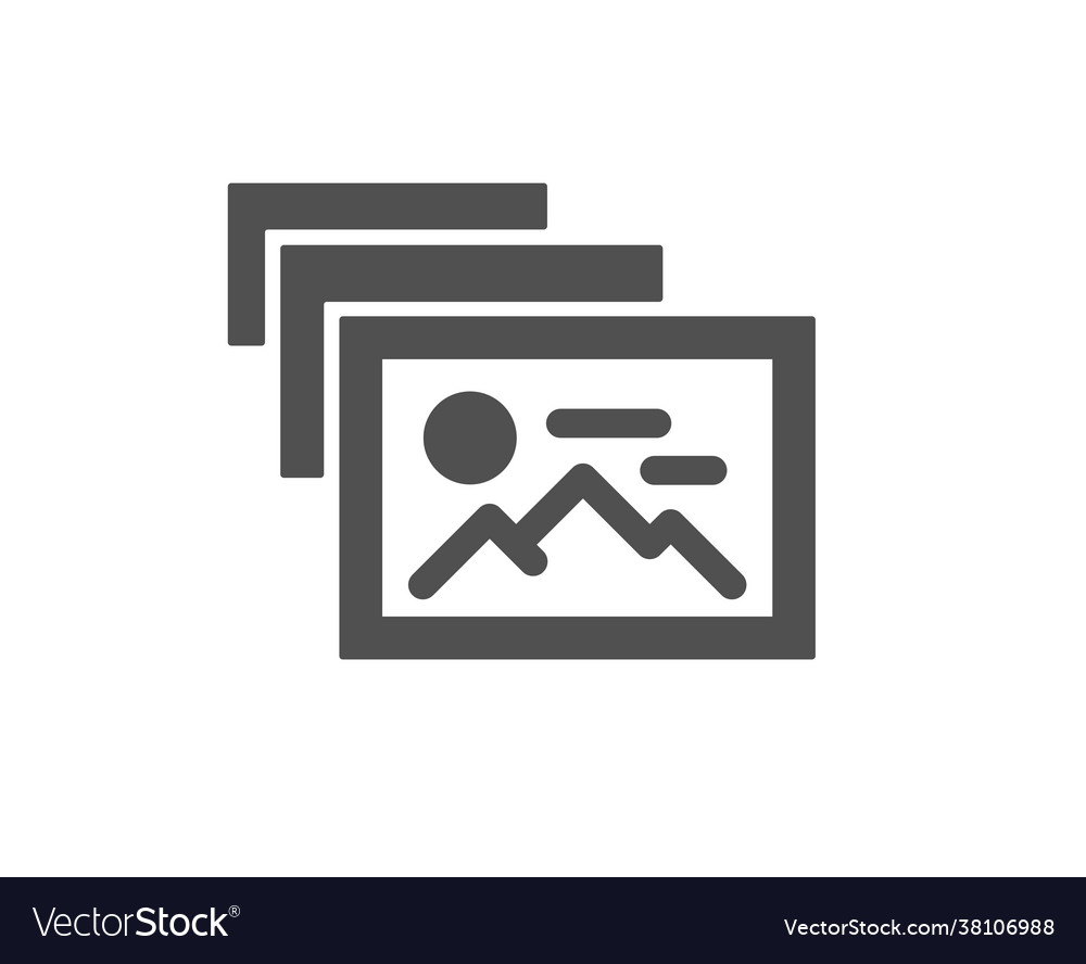 Photo album simple icon image thumbnail sign