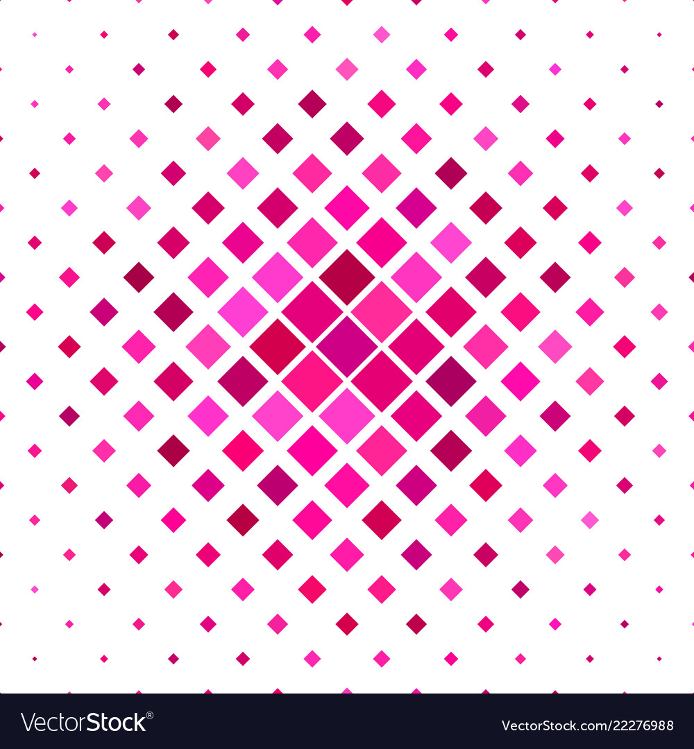 Pink diagonal square pattern background vector image Pink diagonal square pattern background