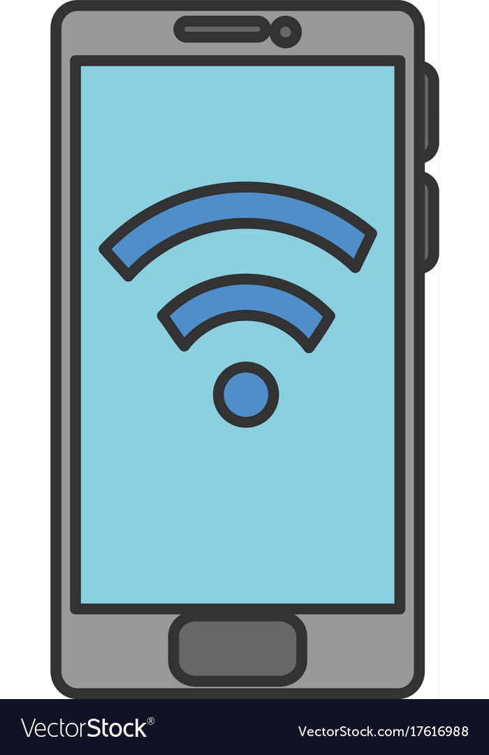 Smartphone device with wifi signal