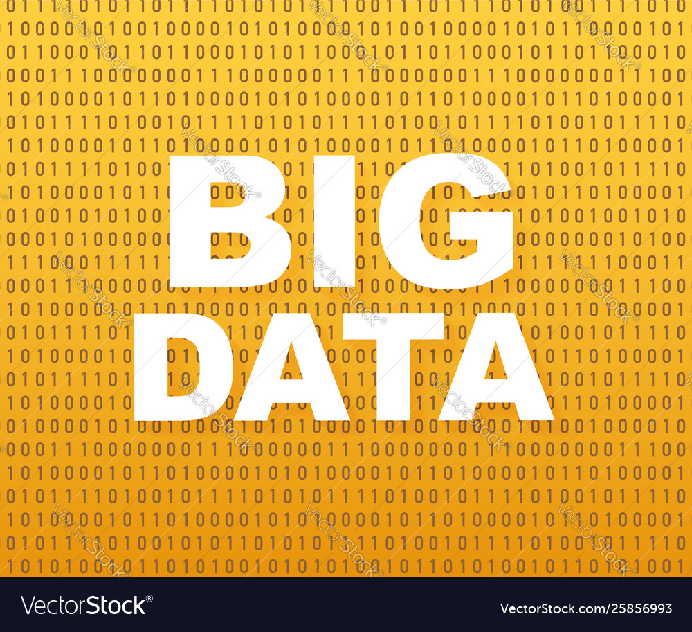 Big data analysis information science Vector Image Big data analysis information science