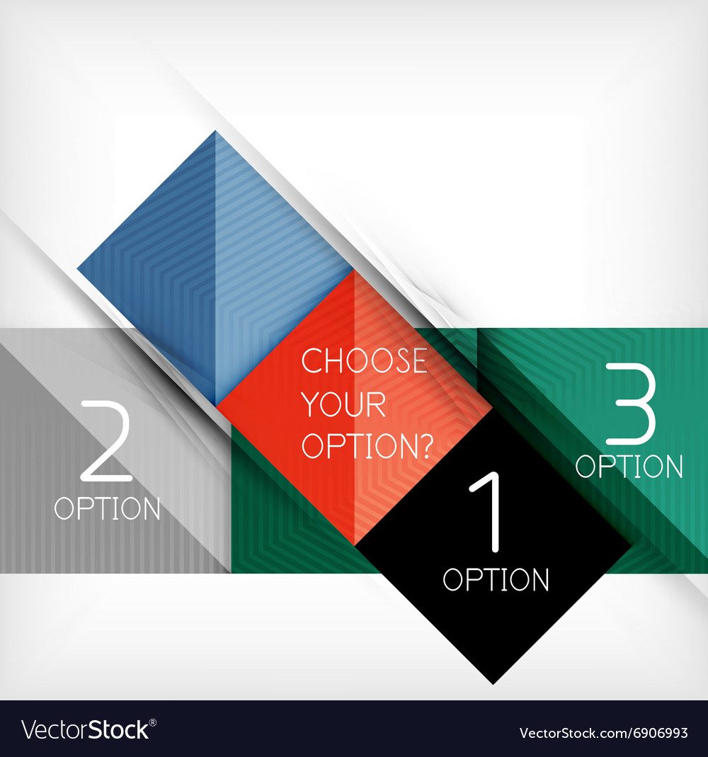 Paper style design templates square abstract