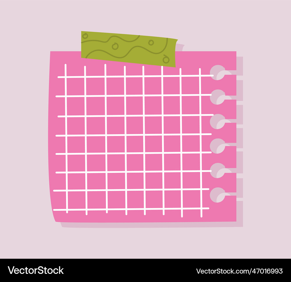 Pink paper piece concept Royalty Free Vector Image