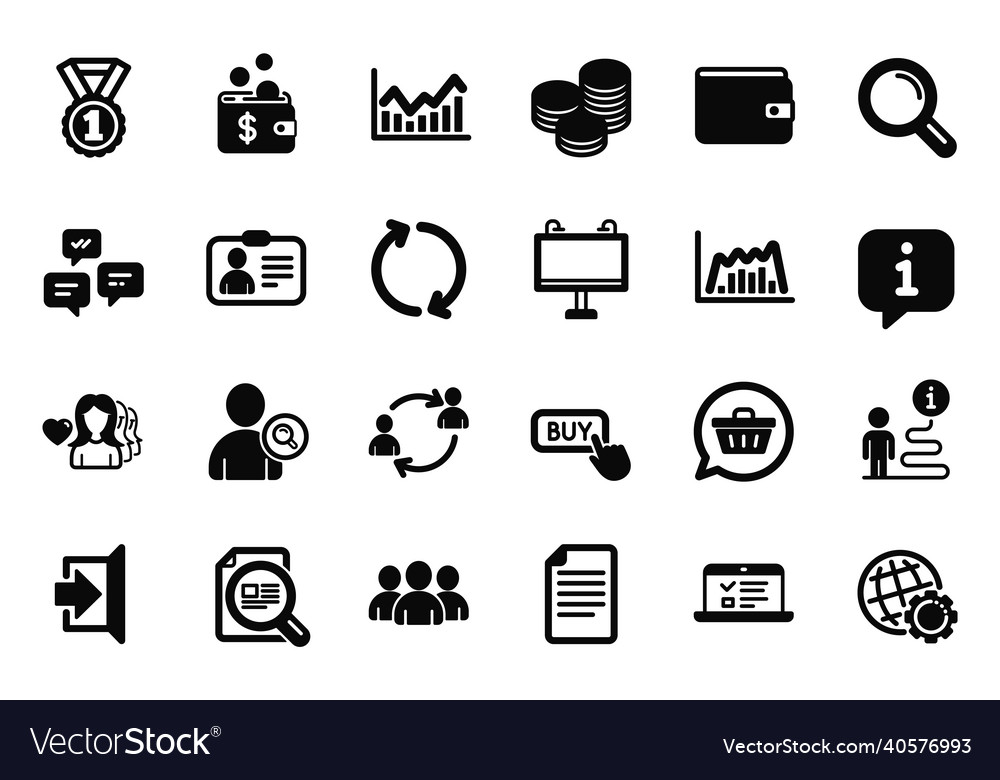 Set of simple icons related to globe