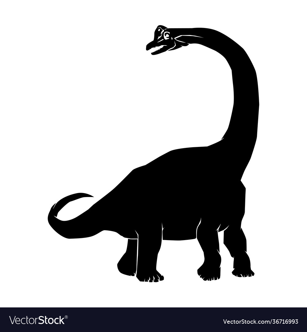 Silhouette brachiosaurus