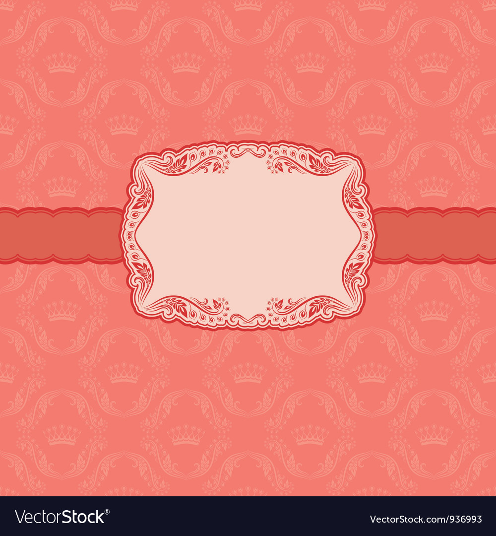 Template frame design for greeting card