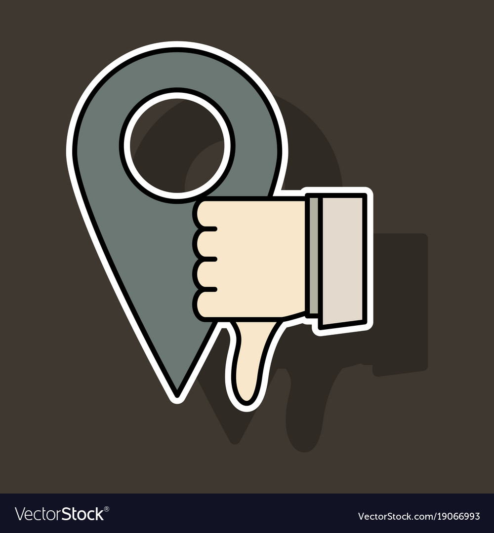 Unlike icon sticker web pointer in eps 10