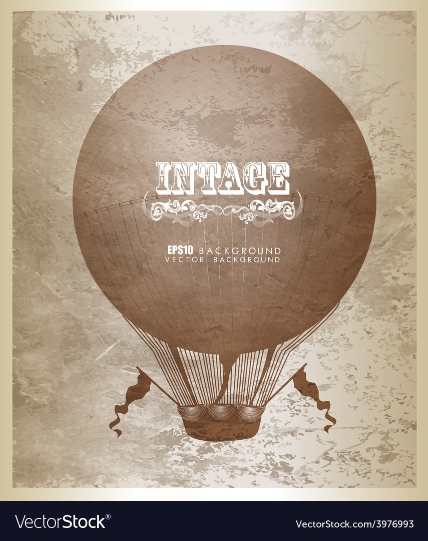 Vintage hot air balloon