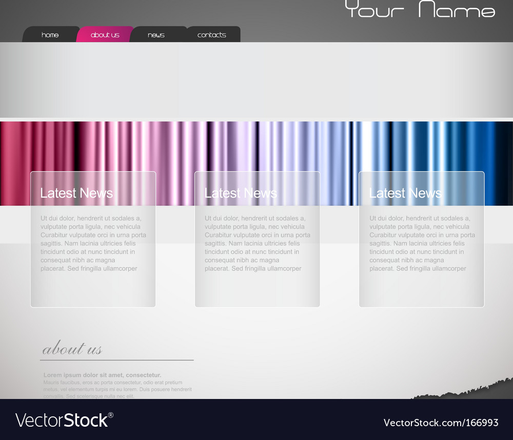 Website template