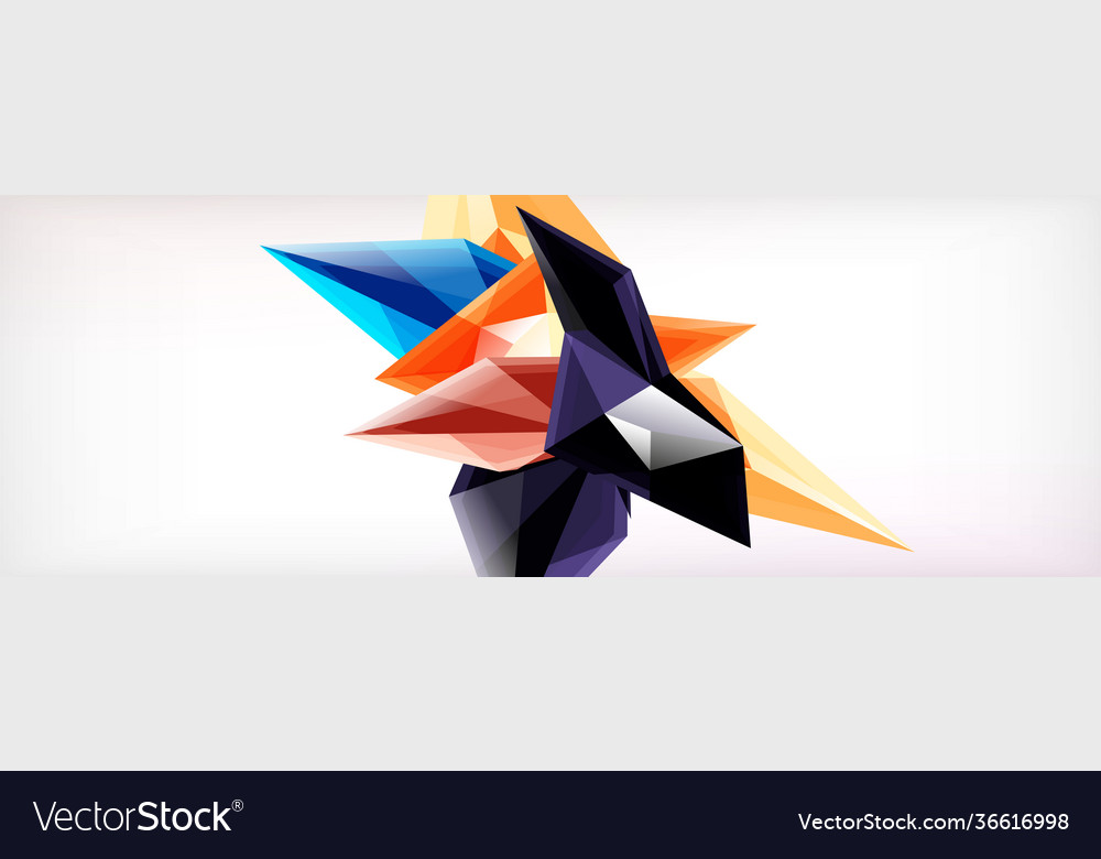 3d triangles and pyramids abstract Vector Image 3d triangles and pyramids abstract