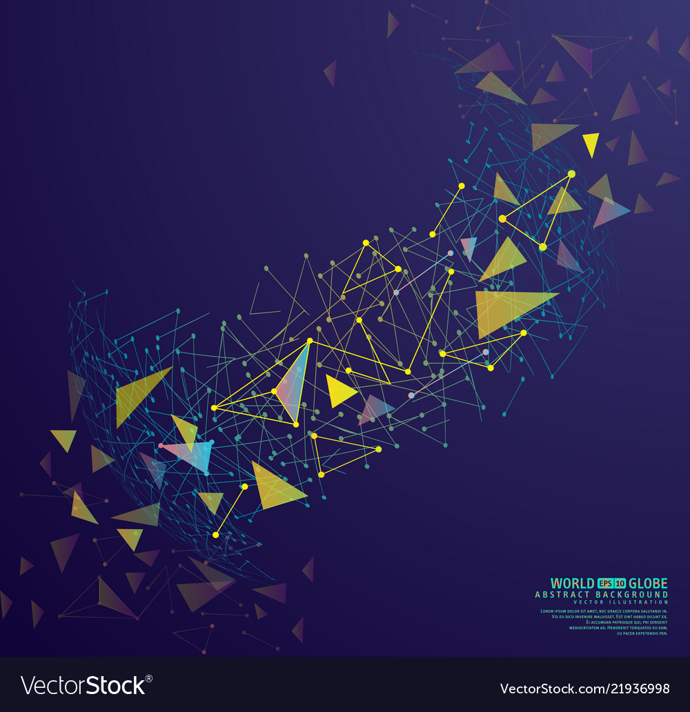 Abstract Geometric Network Background